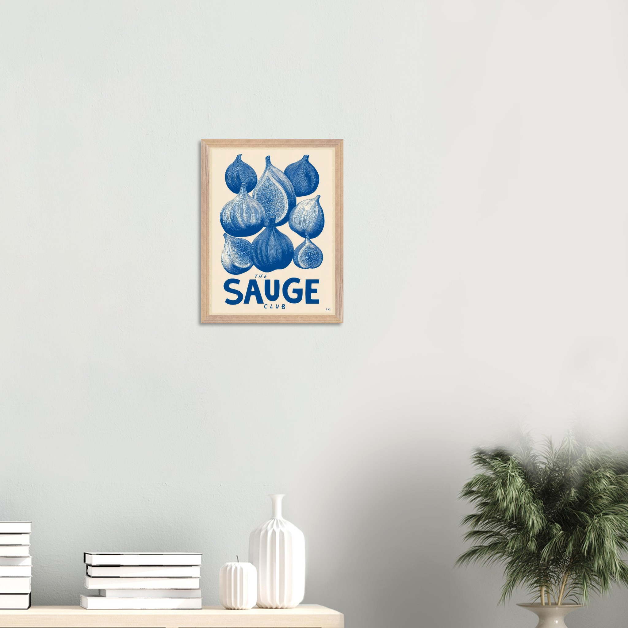 Figs art print interior mockup — Botanical | Atelier Marbella