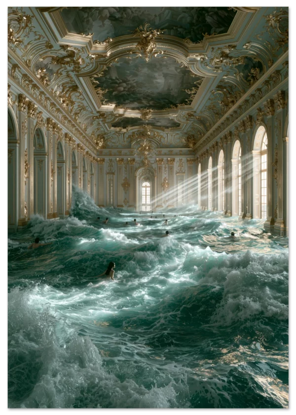 Baroque Pool — Matte Art Print