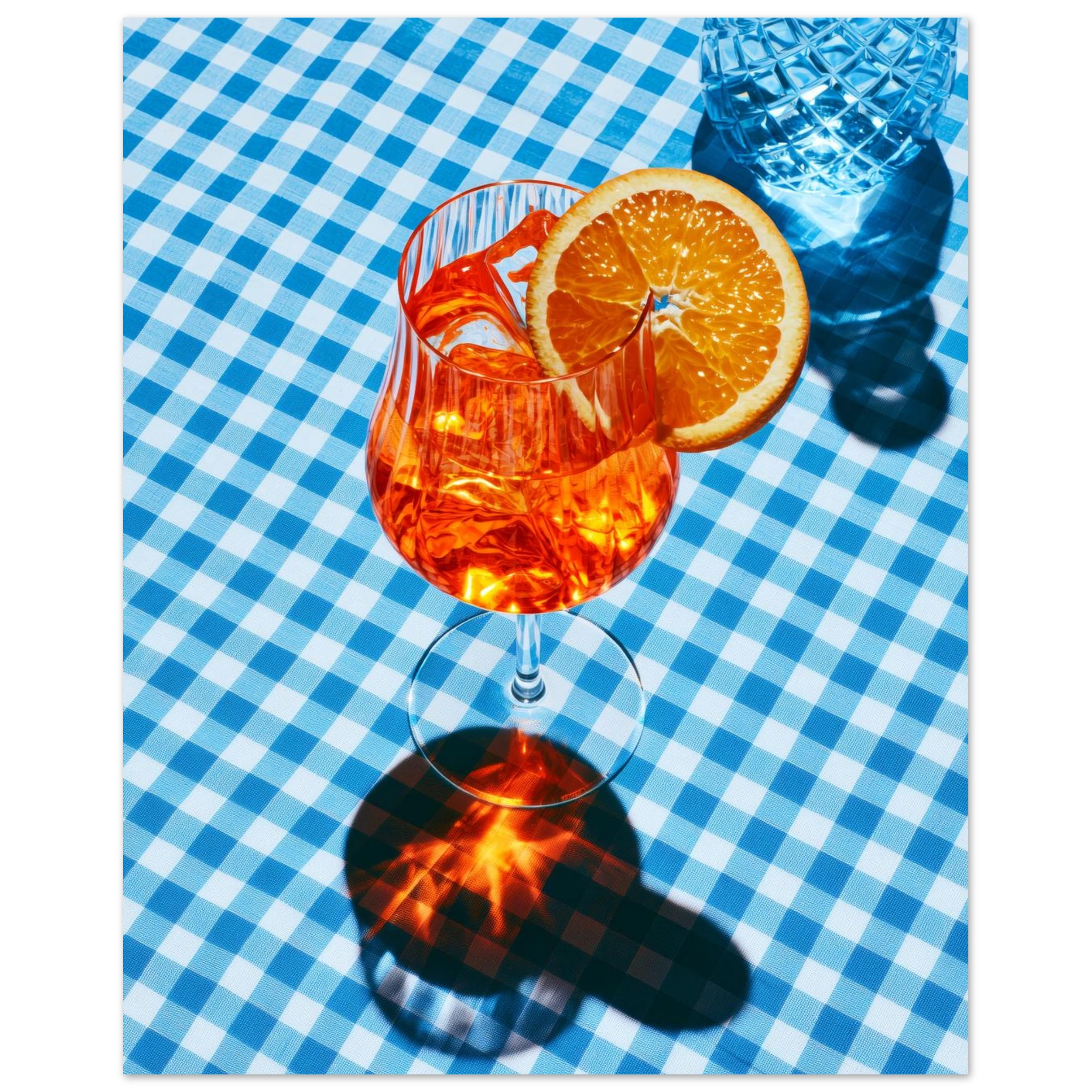 Aperol Blue Matte Art Print — variant 3 | Atelier Marbella