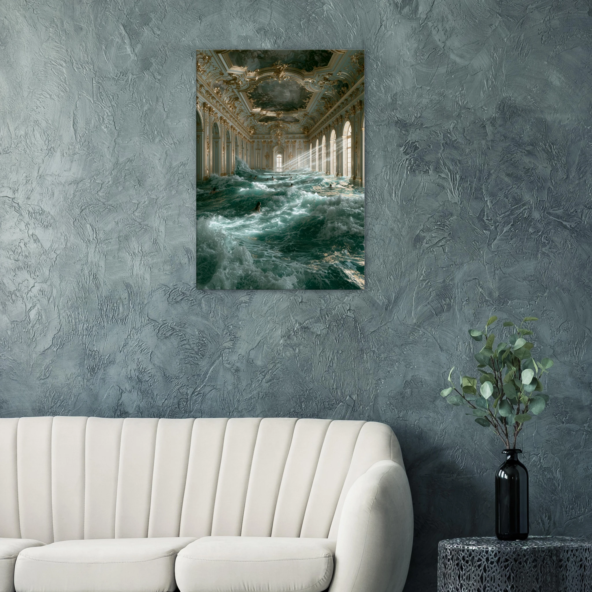 Baroque Pool Canvas Print — variant 3 | Atelier Marbella
