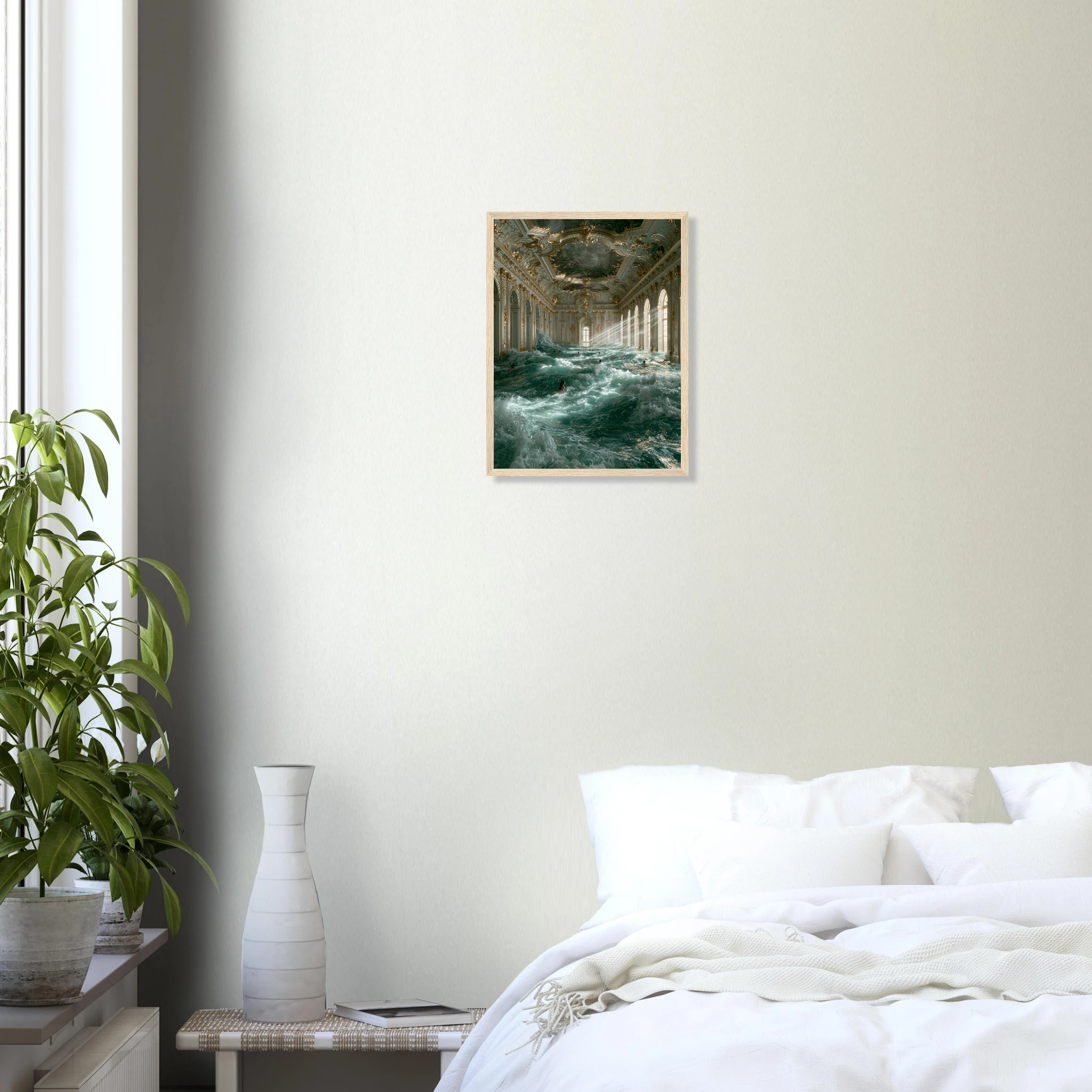Baroque Pool art print interior mockup — Mediterranean Mood | Atelier Marbella