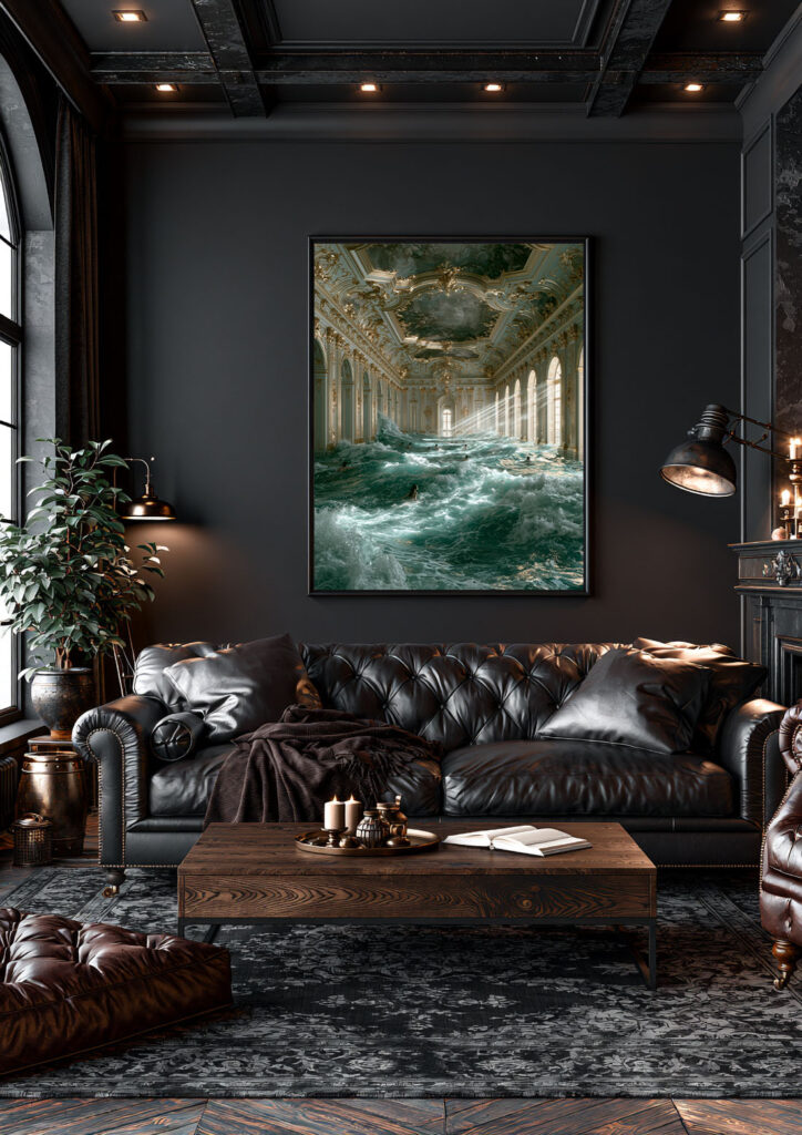 Baroque Pool — Canvas Print | Atelier Marbella