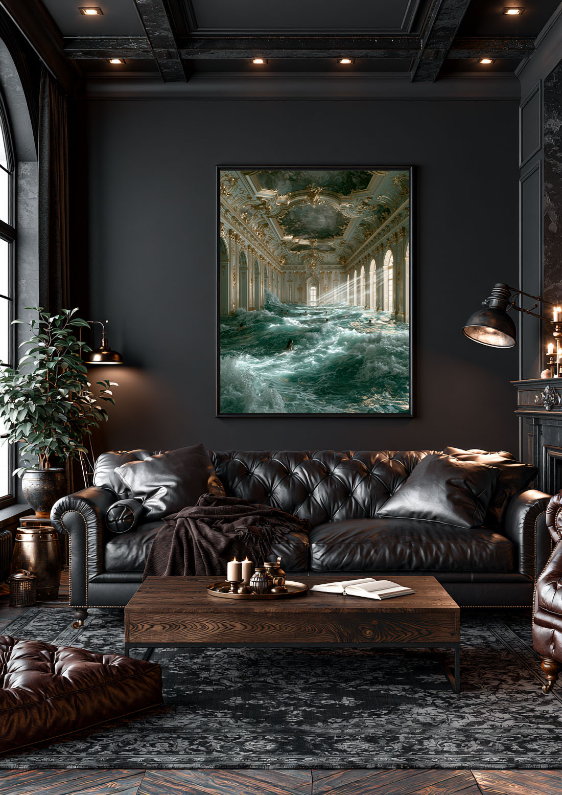 Baroque Pool — Canvas Print | Atelier Marbella