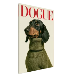 Impresión en lienzo — Dachshund Dogue Black Fire
