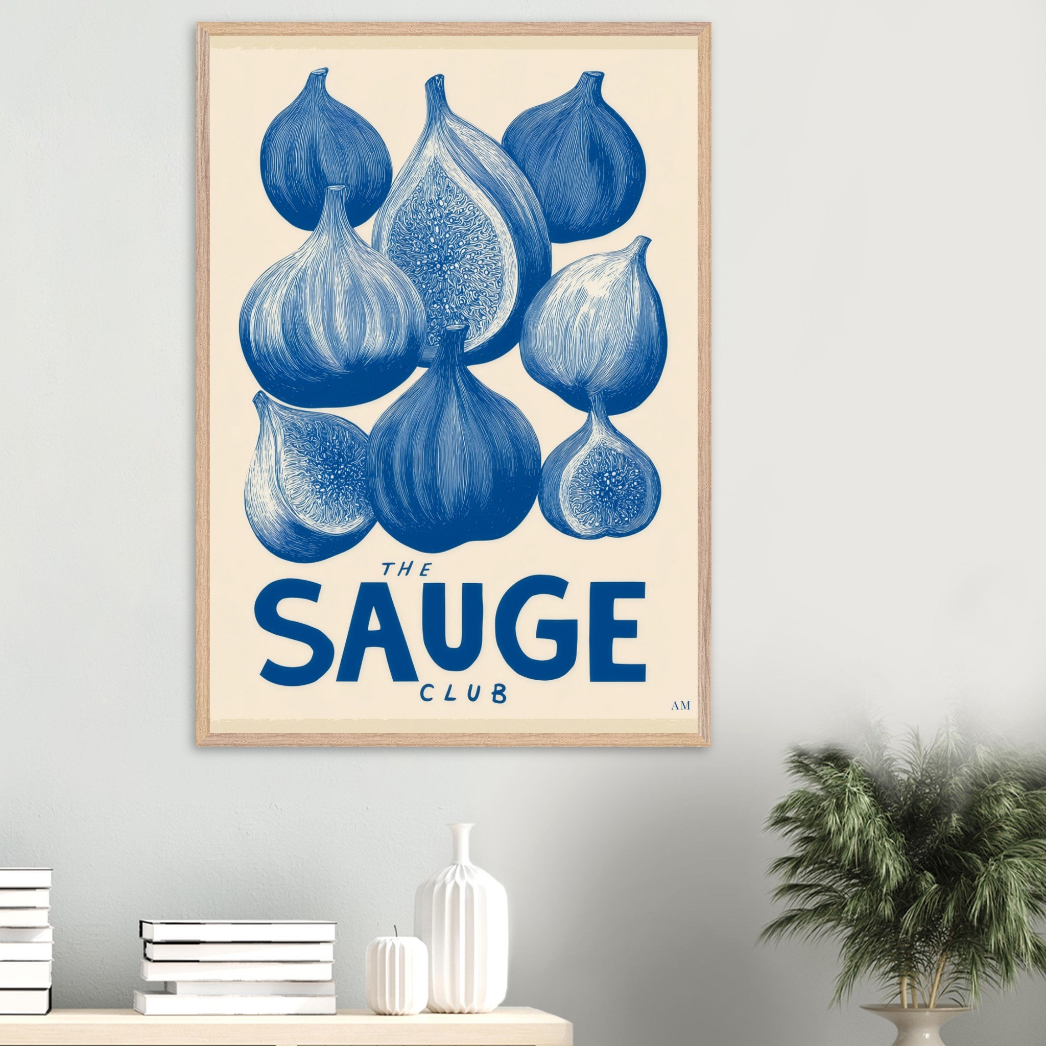 Figs art print interior mockup — Botanical | Atelier Marbella