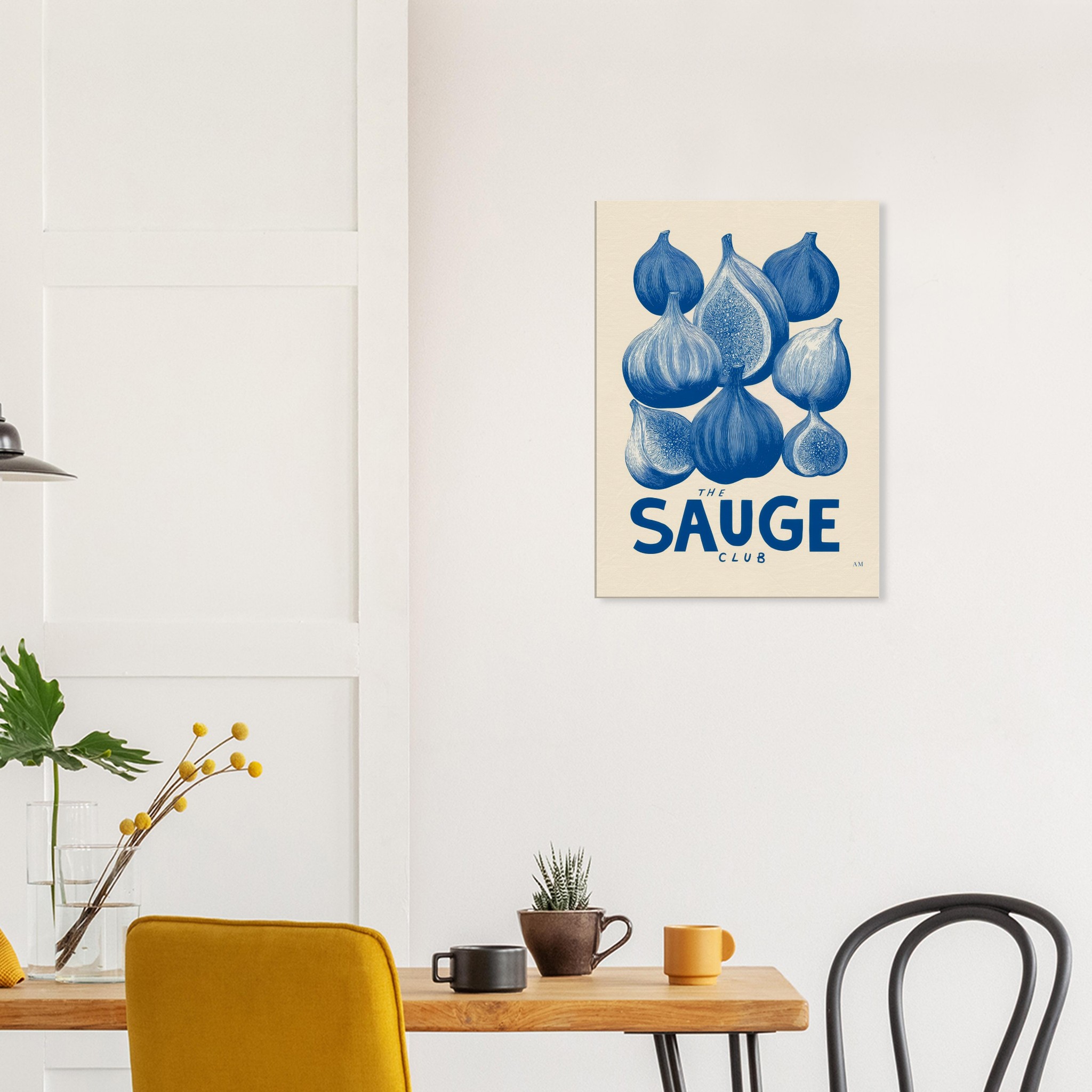 Figs art print interior mockup — Botanical | Atelier Marbella