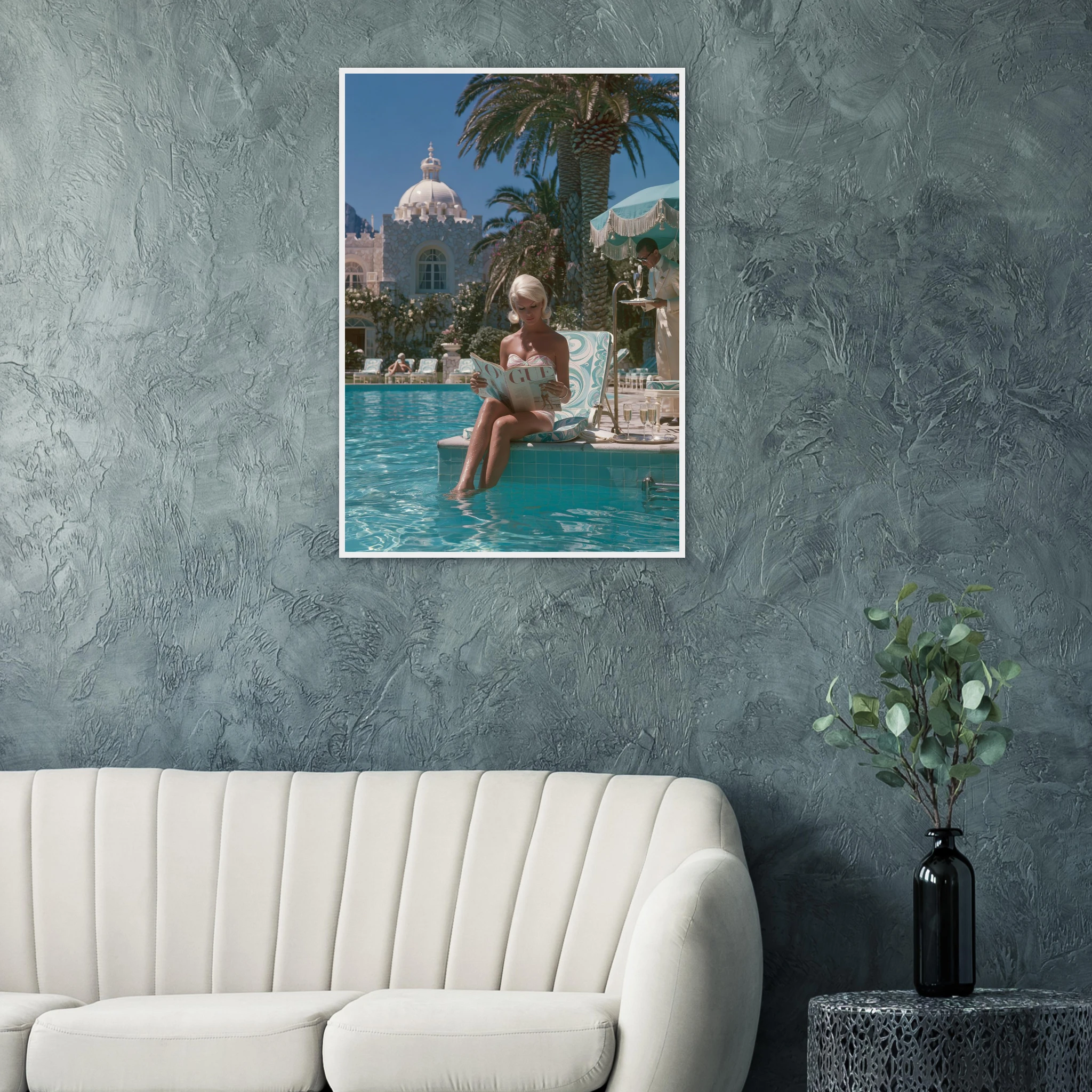 White Lady Vogue Framed Print — variant 10 | Atelier Marbella
