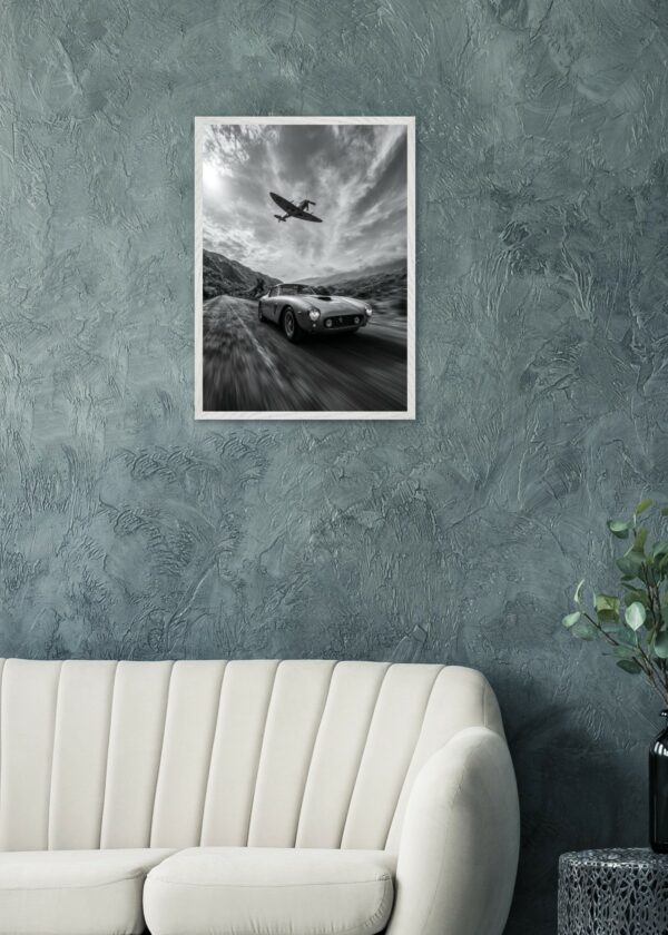 Ferrari & Spitfire — Framed Print