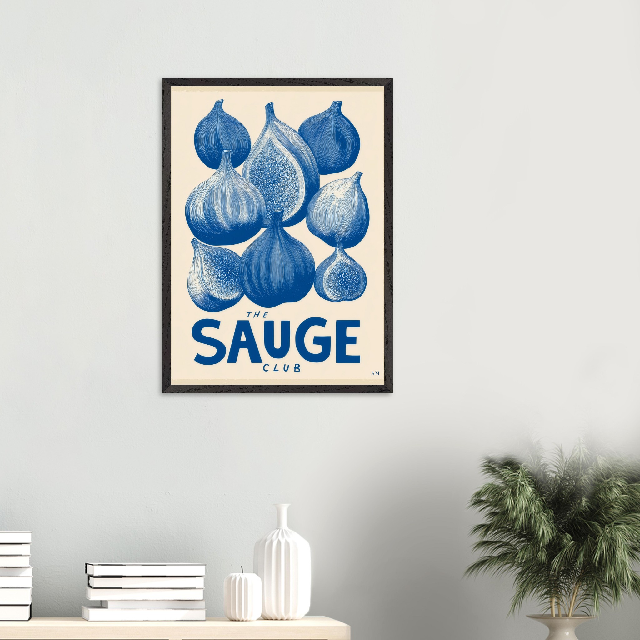Figs art print interior mockup — Botanical | Atelier Marbella