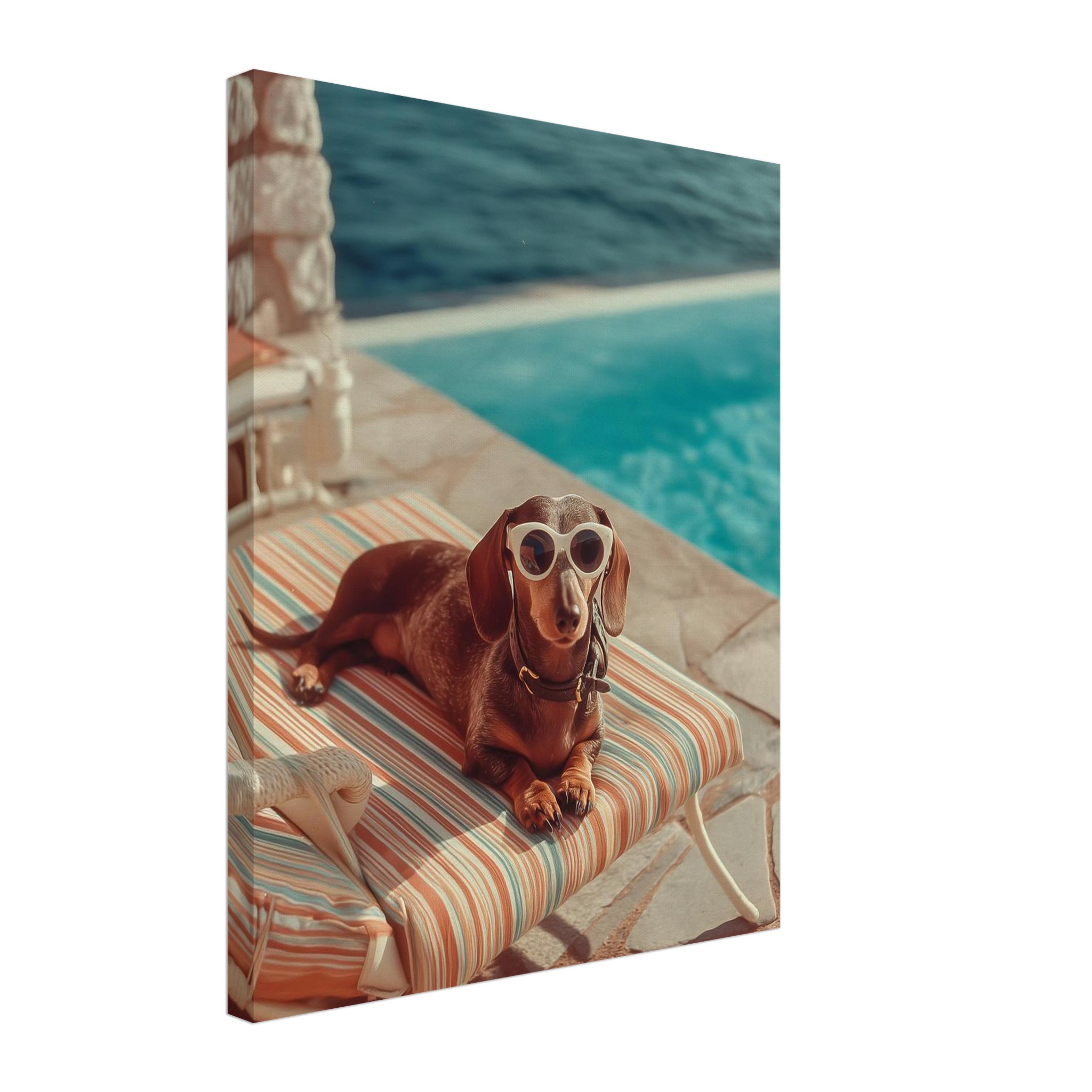 Zoée in the Sun art print interior mockup — Mediterranean Mood | Atelier Marbella