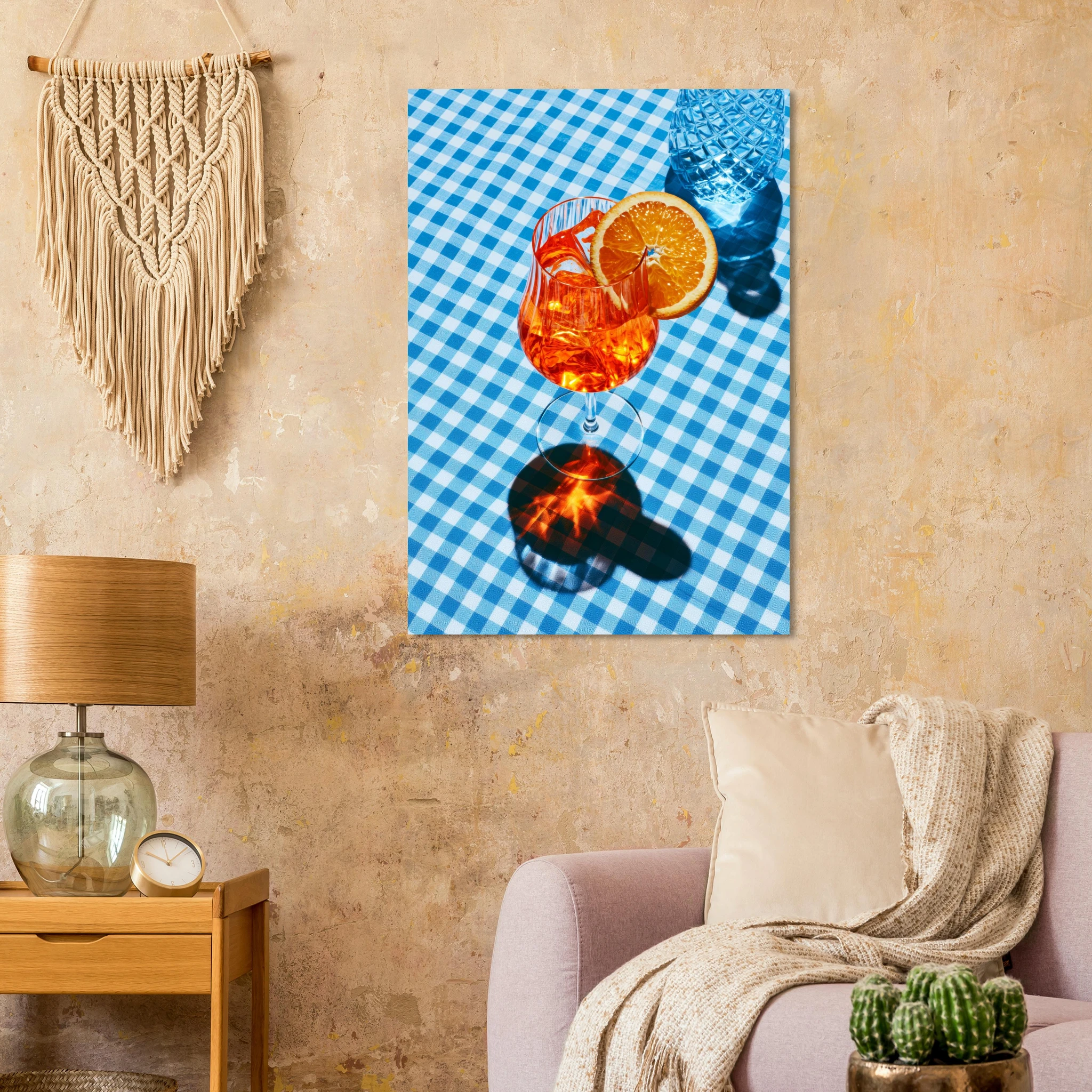 Aperol Blue — Matte Art Print | Atelier Marbella