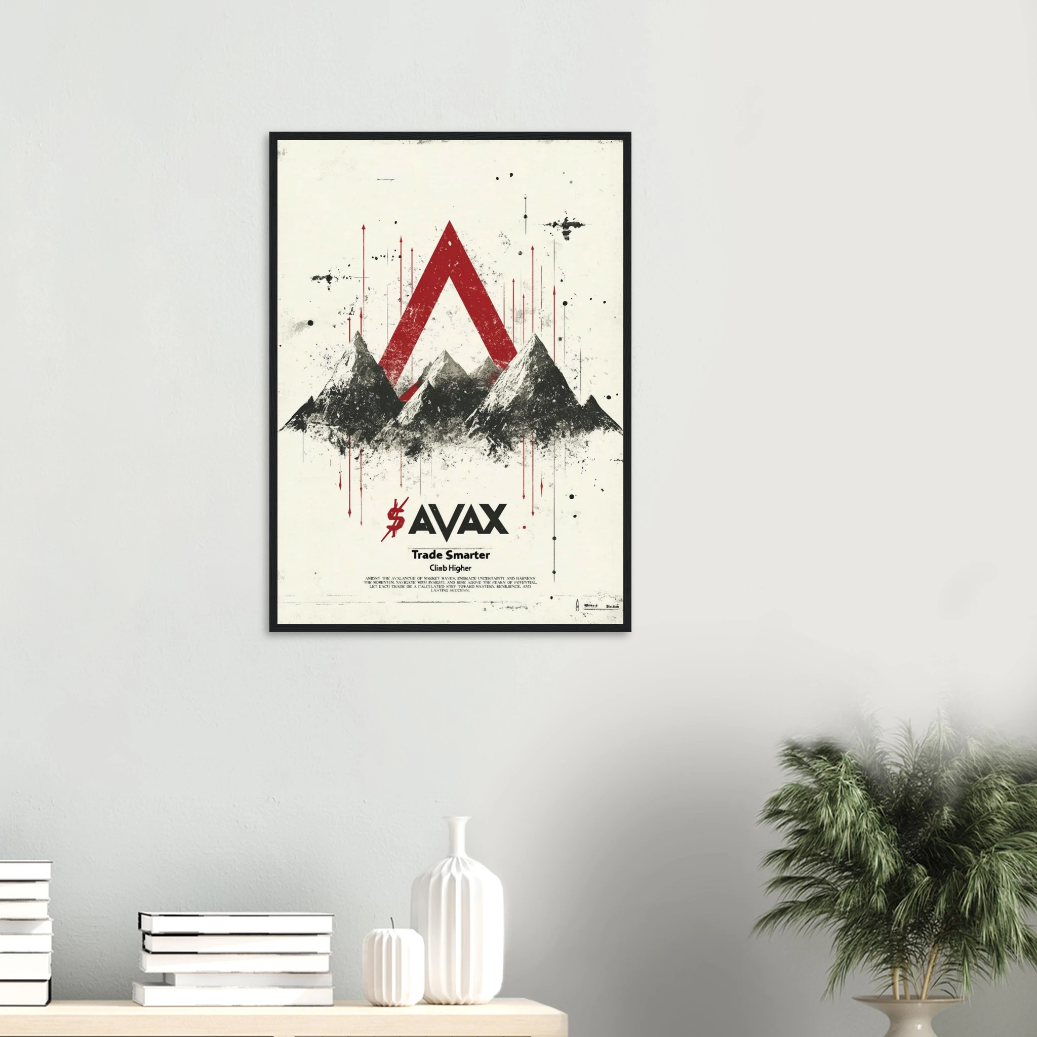 AVAX Crypto Wall Art Framed Print — variant 10 | Atelier Marbella