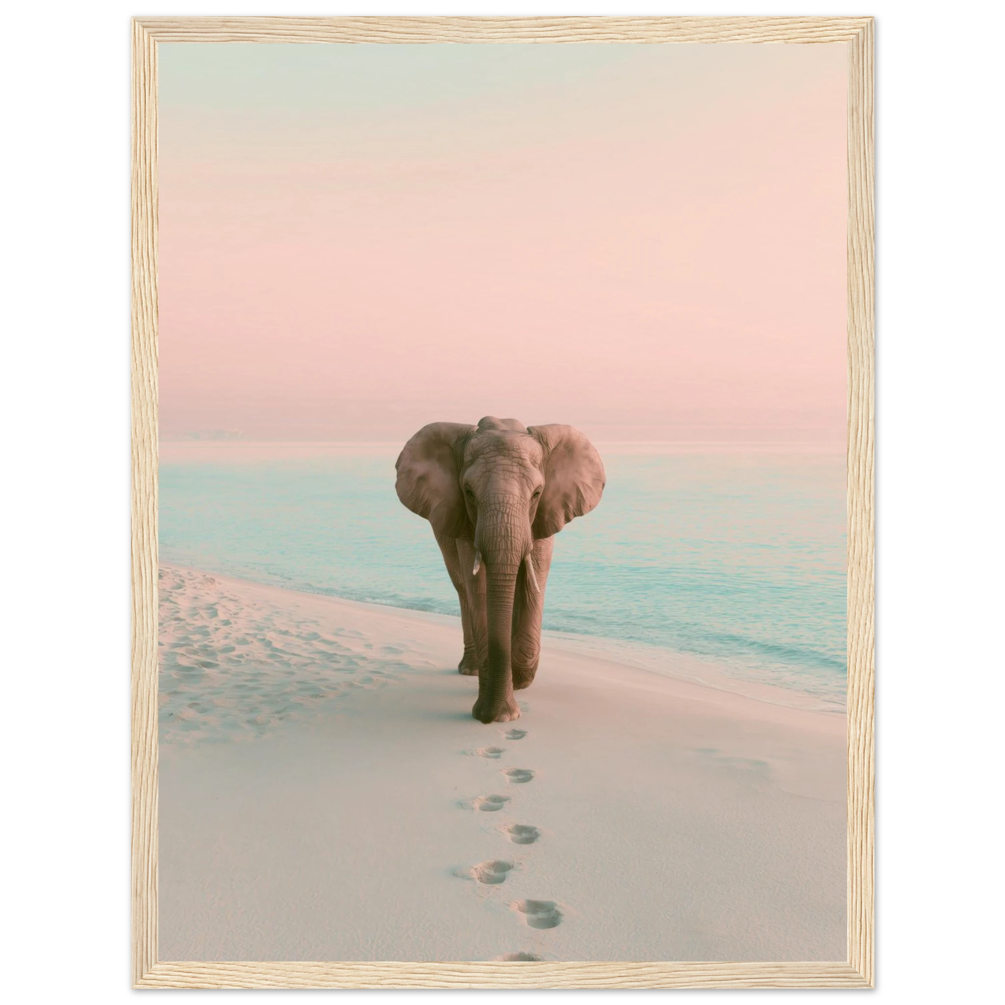 Solitude art print interior mockup — Animals | Atelier Marbella