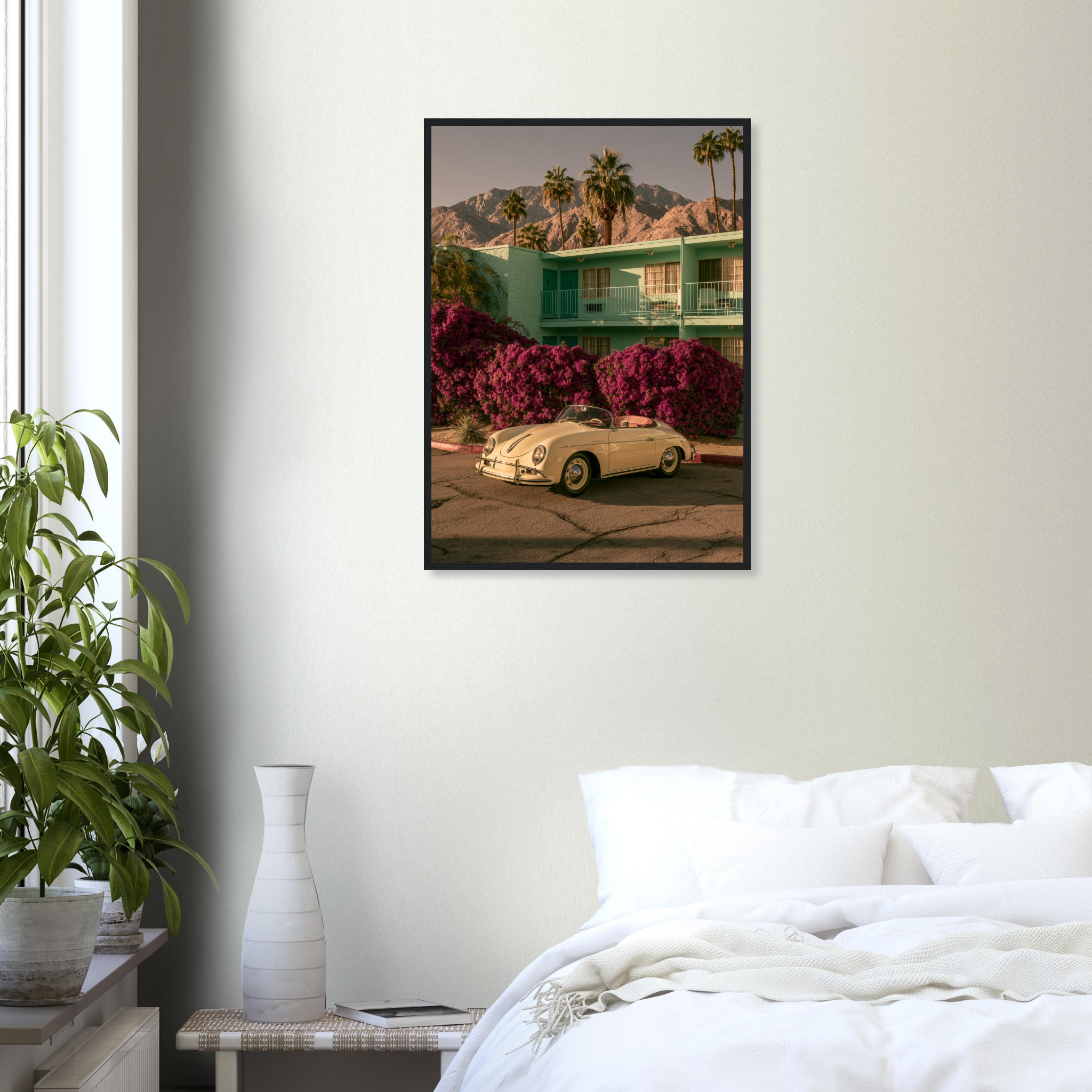 Porsche 356 PSring art print interior mockup — Cars | Atelier Marbella