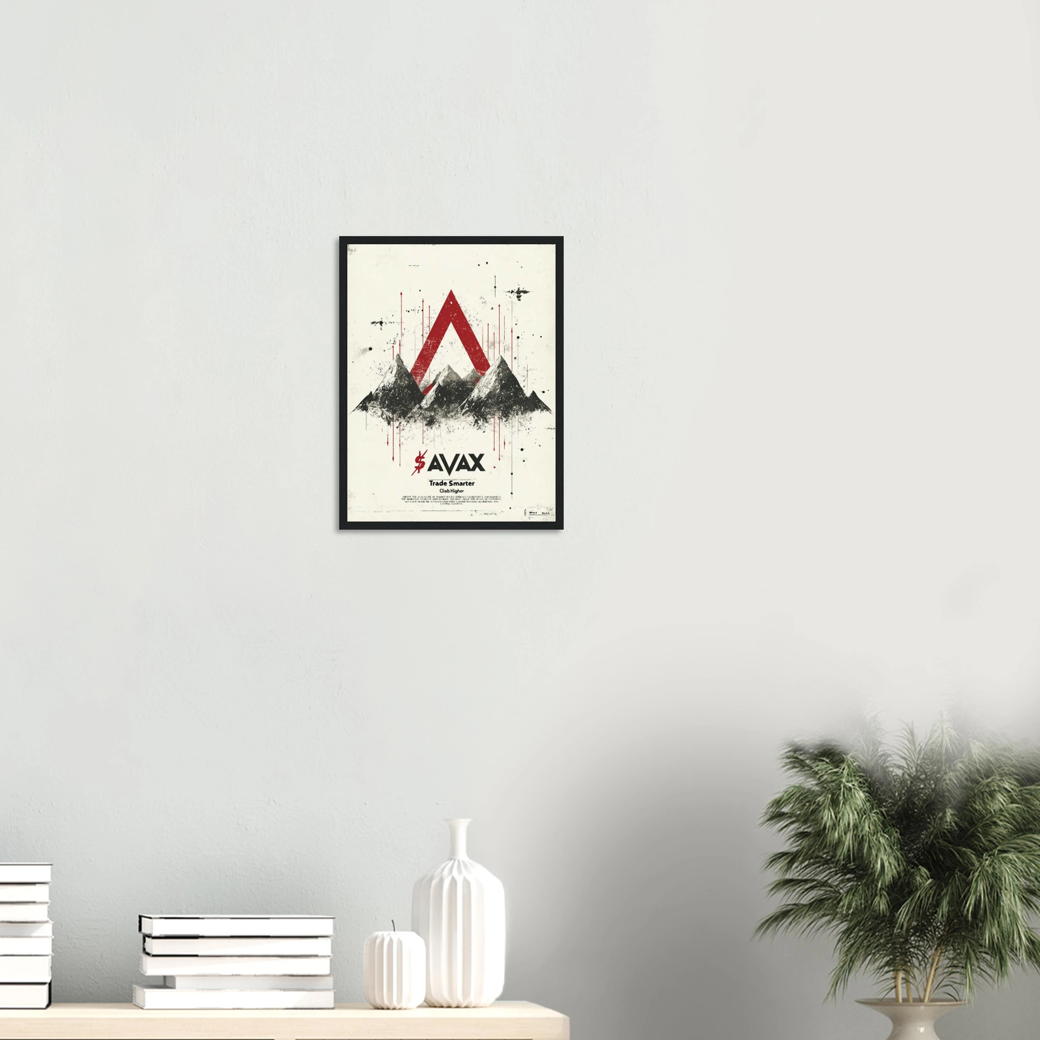 AVAX Crypto Wall Art Framed Print — variant 5 | Atelier Marbella