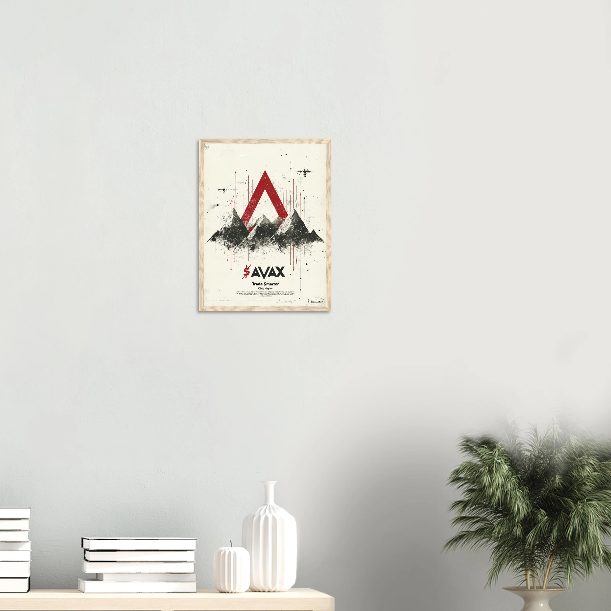 AVAX Crypto Wall Art Framed Print — variant 1 | Atelier Marbella