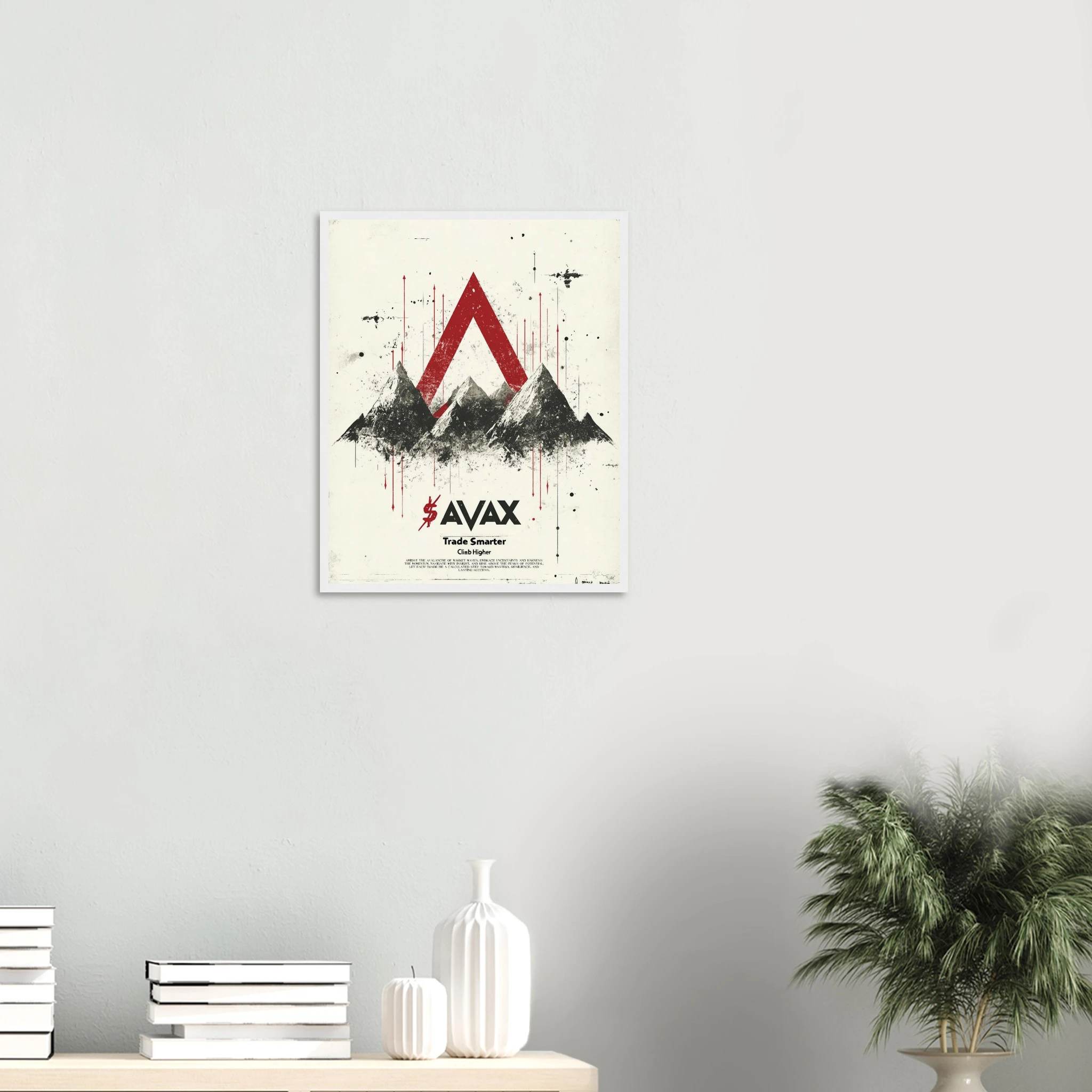AVAX Crypto Wall Art Framed Print — variant 7 | Atelier Marbella
