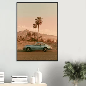 Porsche Carrera Palm Springs Vibes — Framed Print