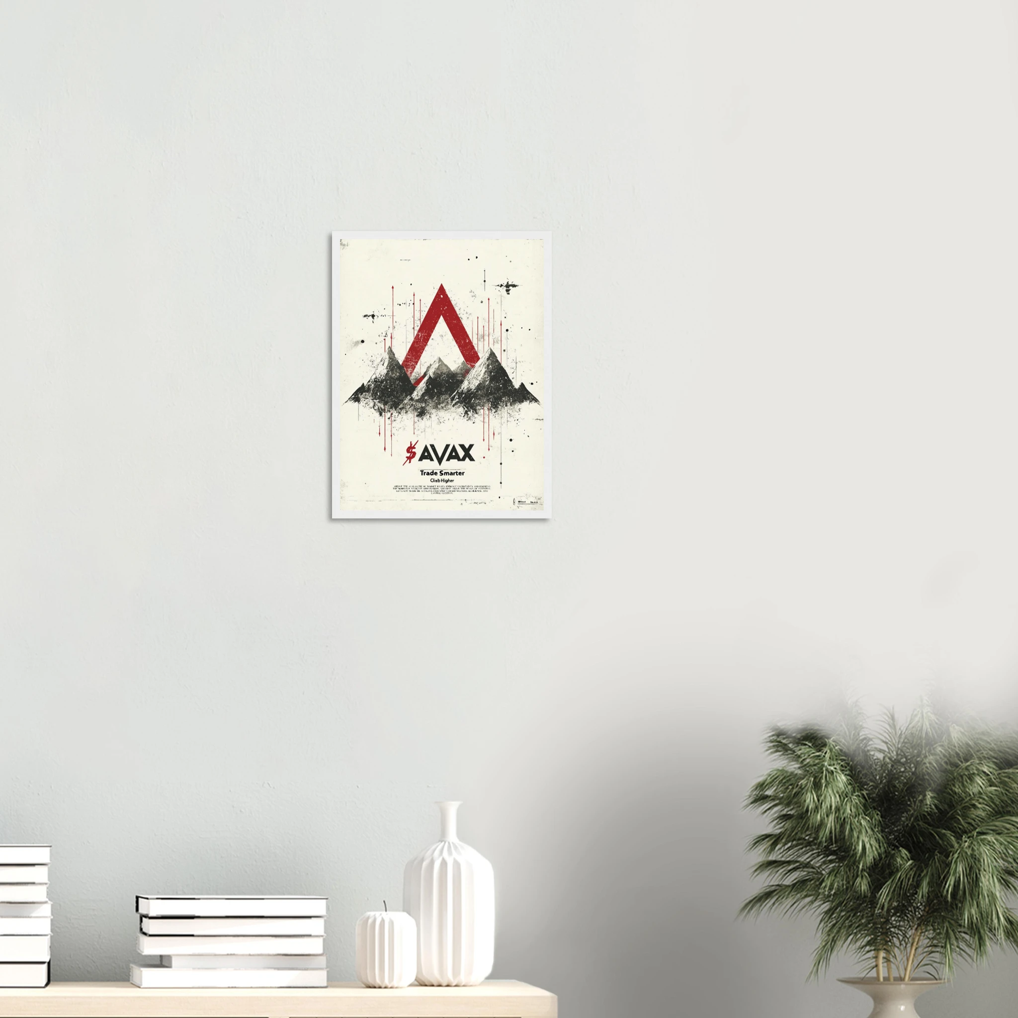 AVAX Crypto Wall Art Framed Print — variant 9 | Atelier Marbella