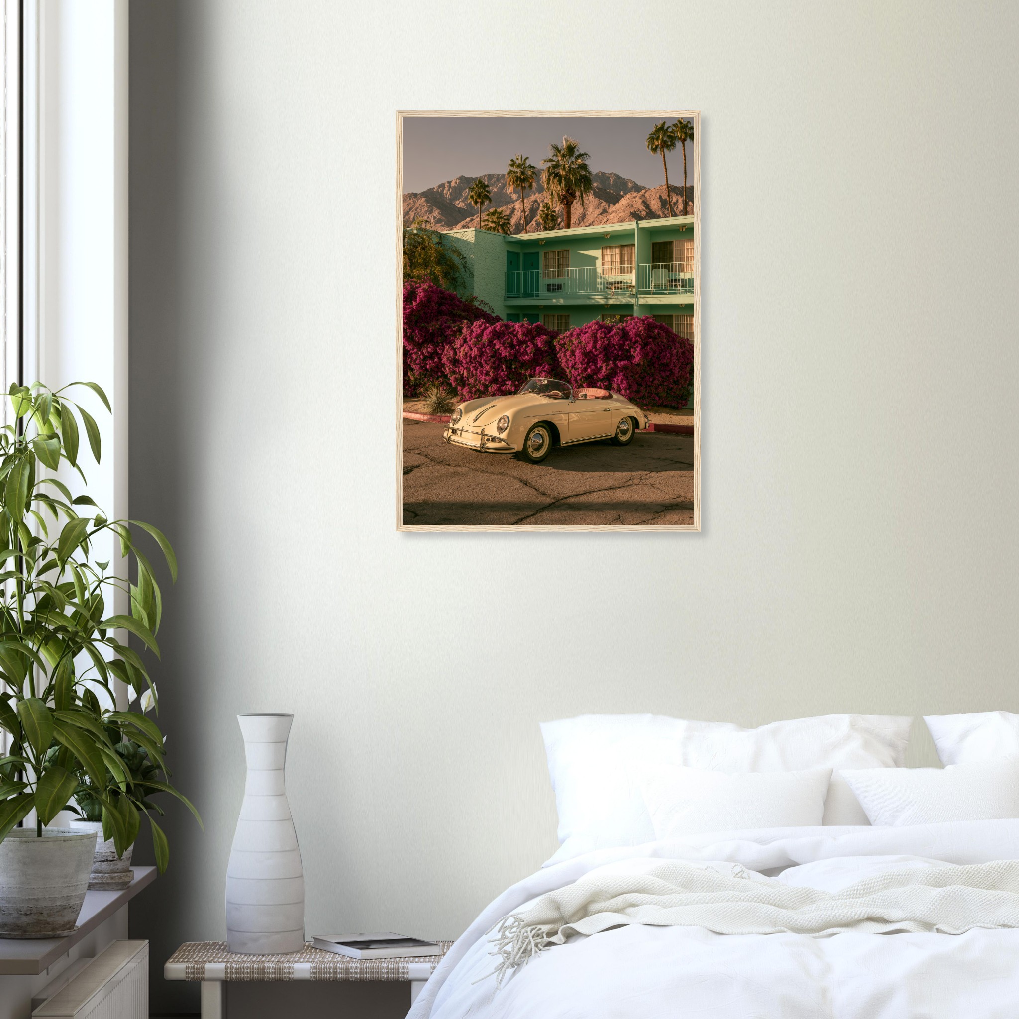 Porsche 356 PSring art print interior mockup — Cars | Atelier Marbella