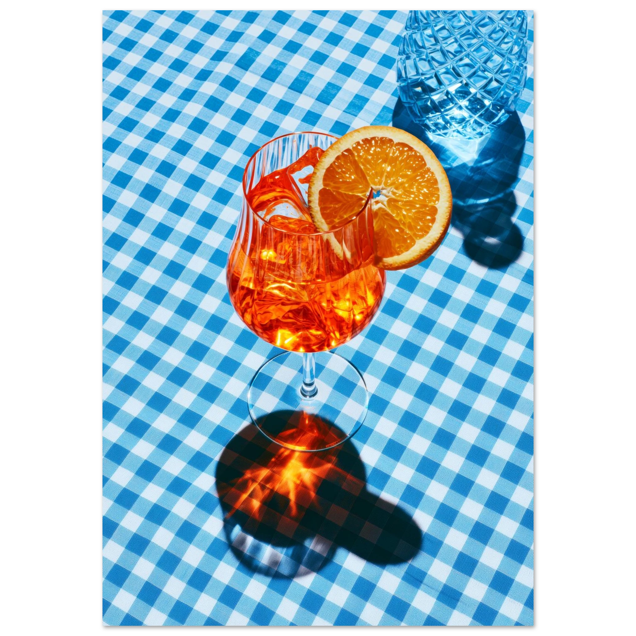 Aperol Blue — Matte Art Print | Atelier Marbella