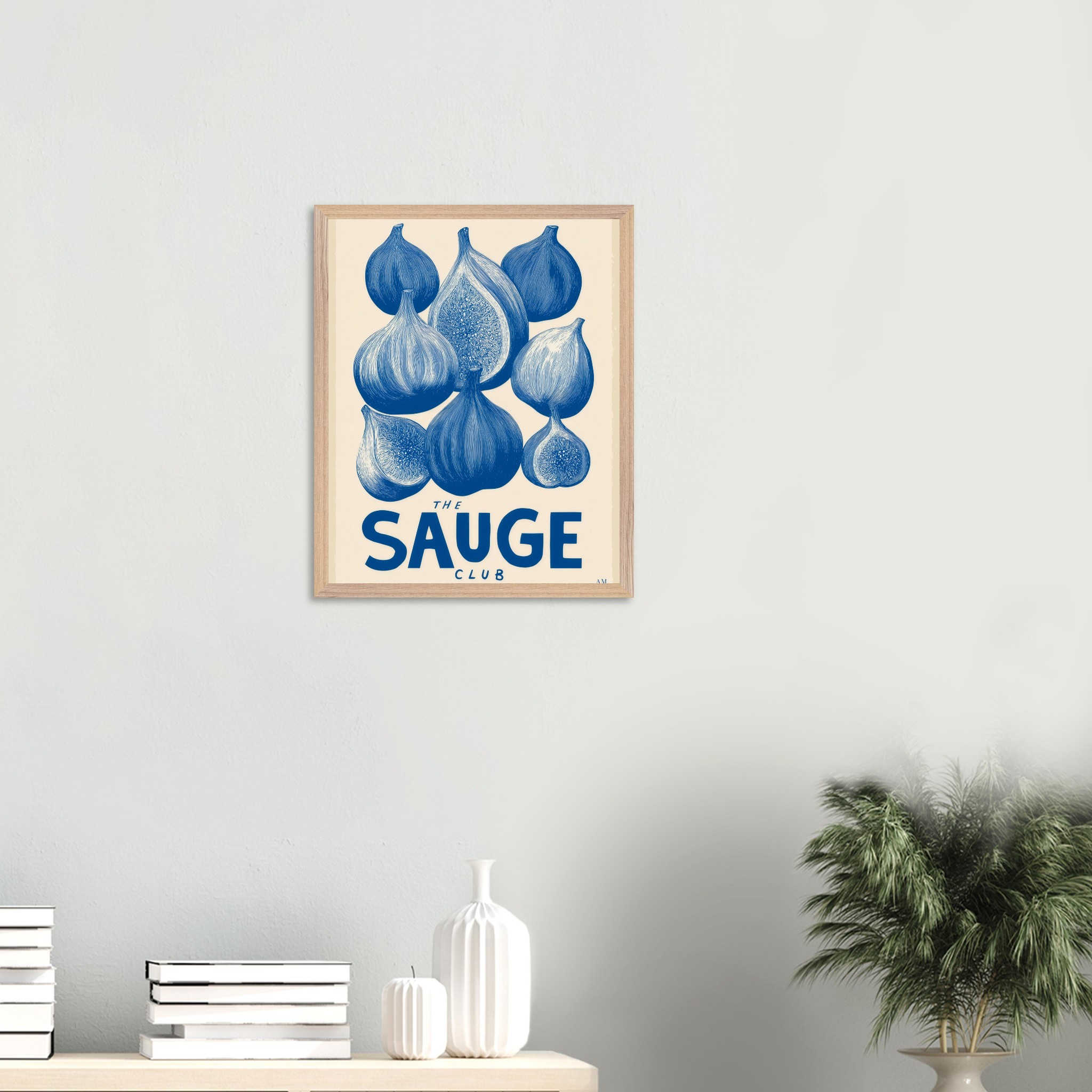Figs art print interior mockup — Botanical | Atelier Marbella