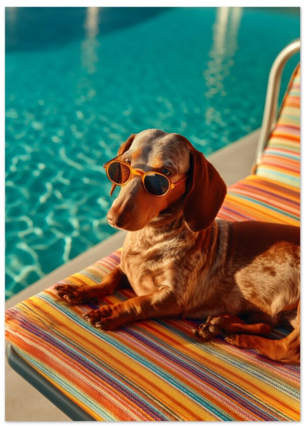 Zoé — Pool Sunglasses — Matte Art Print