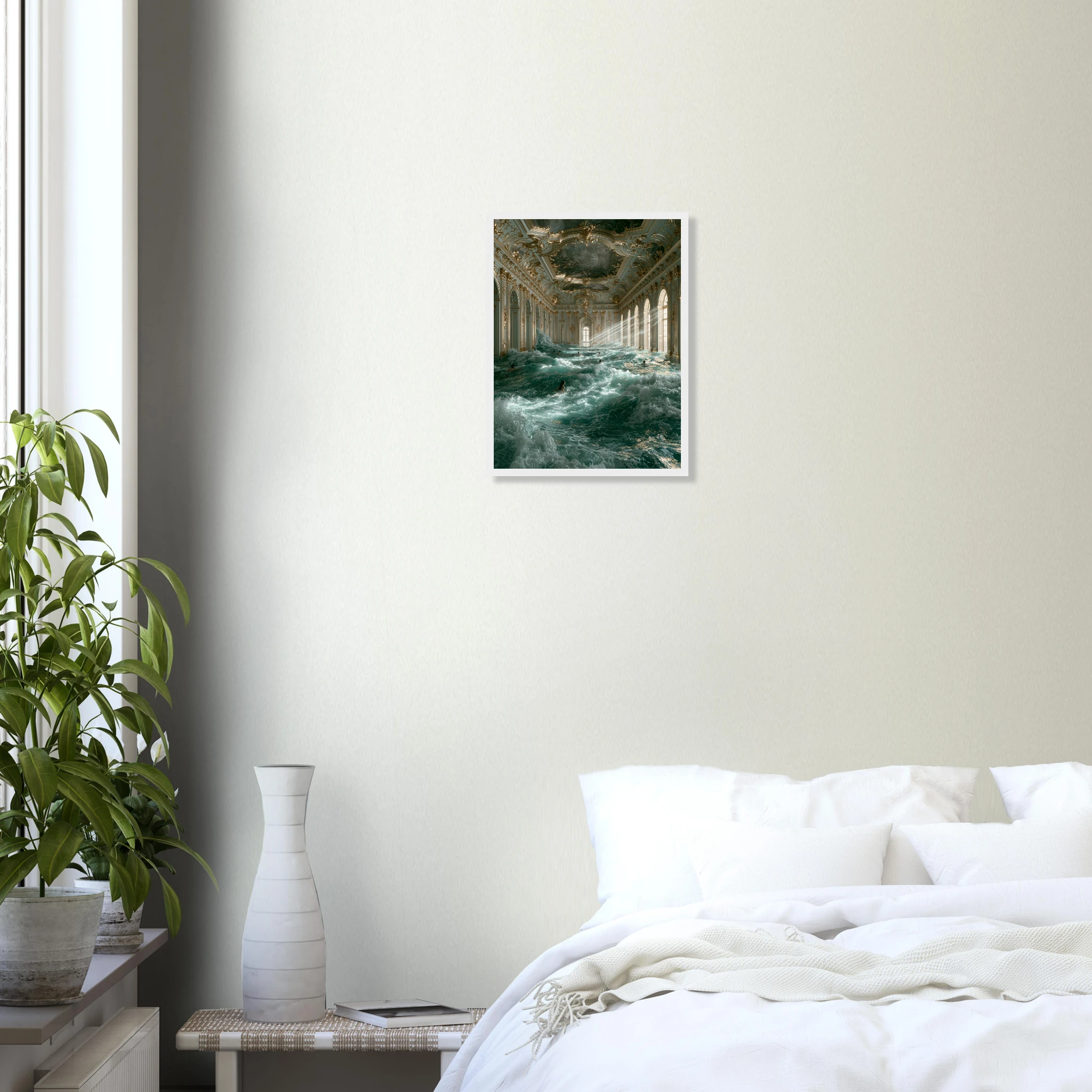Baroque Pool art print interior mockup — Mediterranean Mood | Atelier Marbella