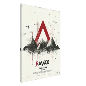 AVAX Crypto Wall Art — Canvas Print