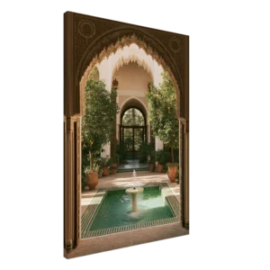 Andalusian Courtyard — Canvas Print