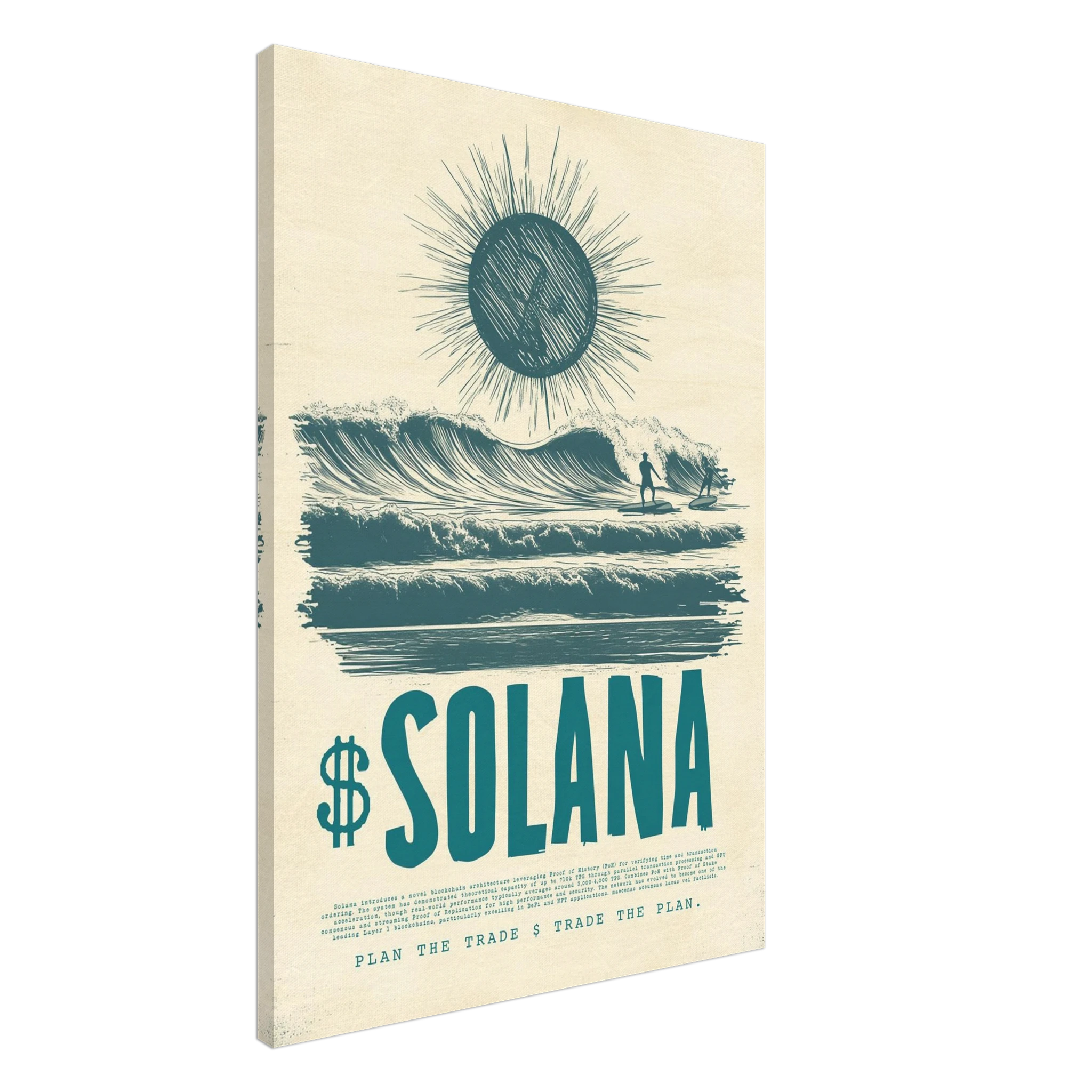 Solana canvas print gallery stretched — Atelier Marbella