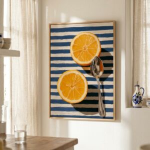 Lemons on Marin — Mediterranean Still Life — Framed Print