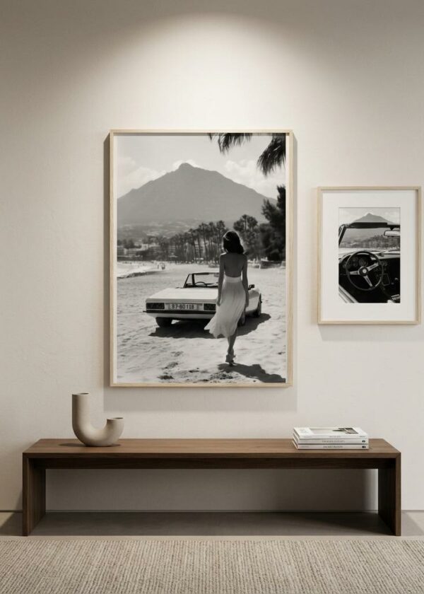 La Concha — Marbella 1970s — Framed Print