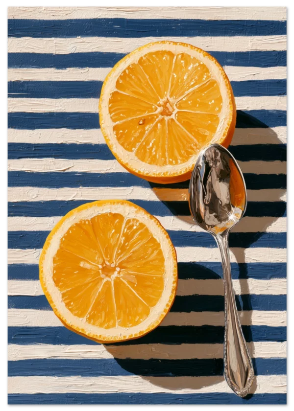 Lemons on Marin — Mediterranean Still Life  — Matte Art Print