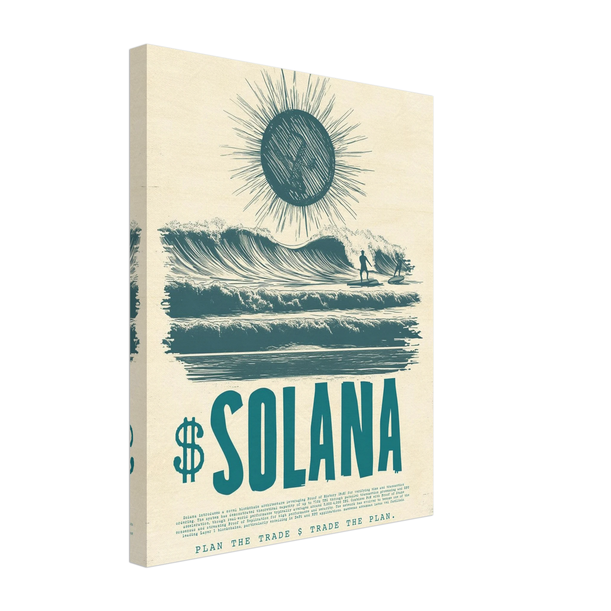 Solana Trading canvas print — Atelier Marbella