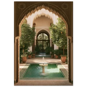 Andalusian Courtyard — Matte Art Print