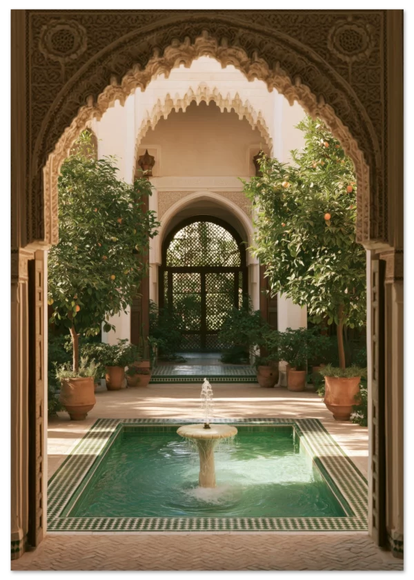 Andalusian Courtyard — Matte Art Print