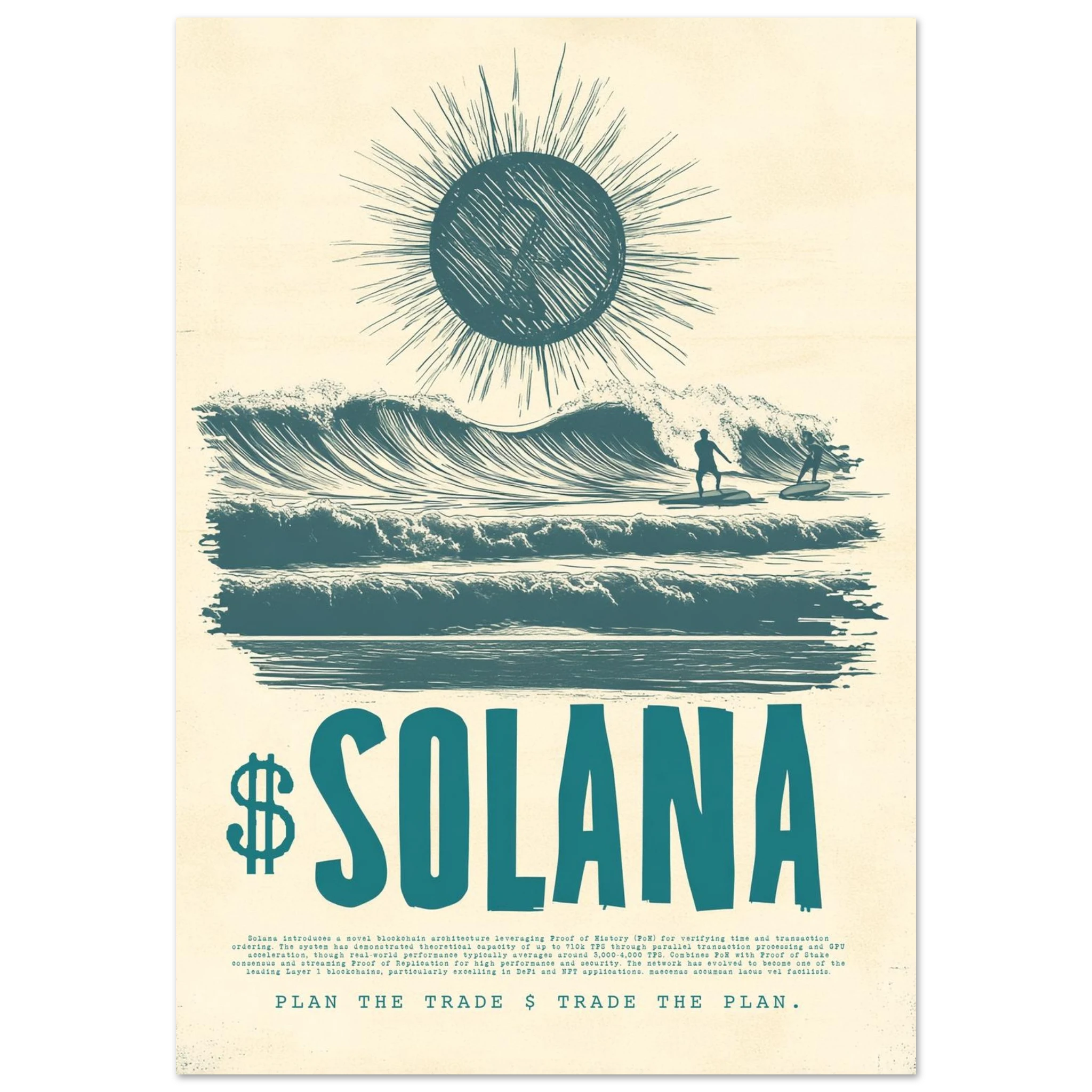 Solana matte art print detail — Atelier Marbella