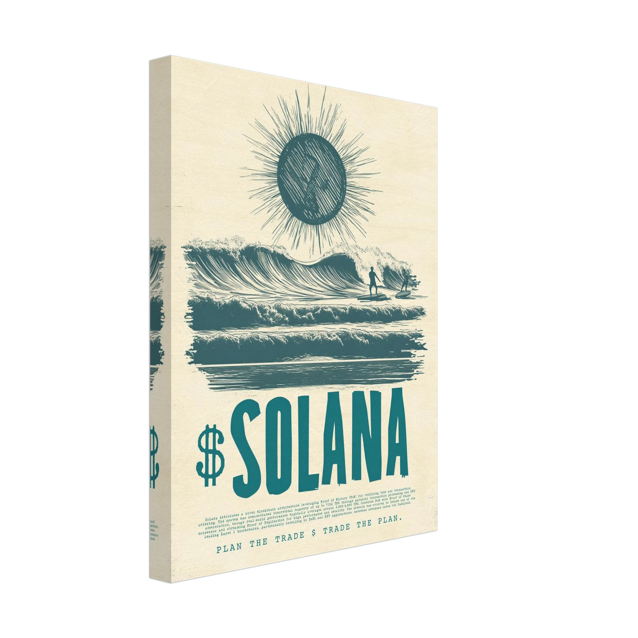 Solana canvas print wall display — Atelier Marbella