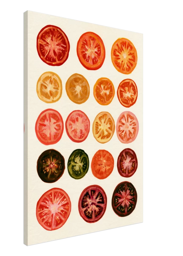 Heirloom Tomatoes — Botanical Study — Canvas Print