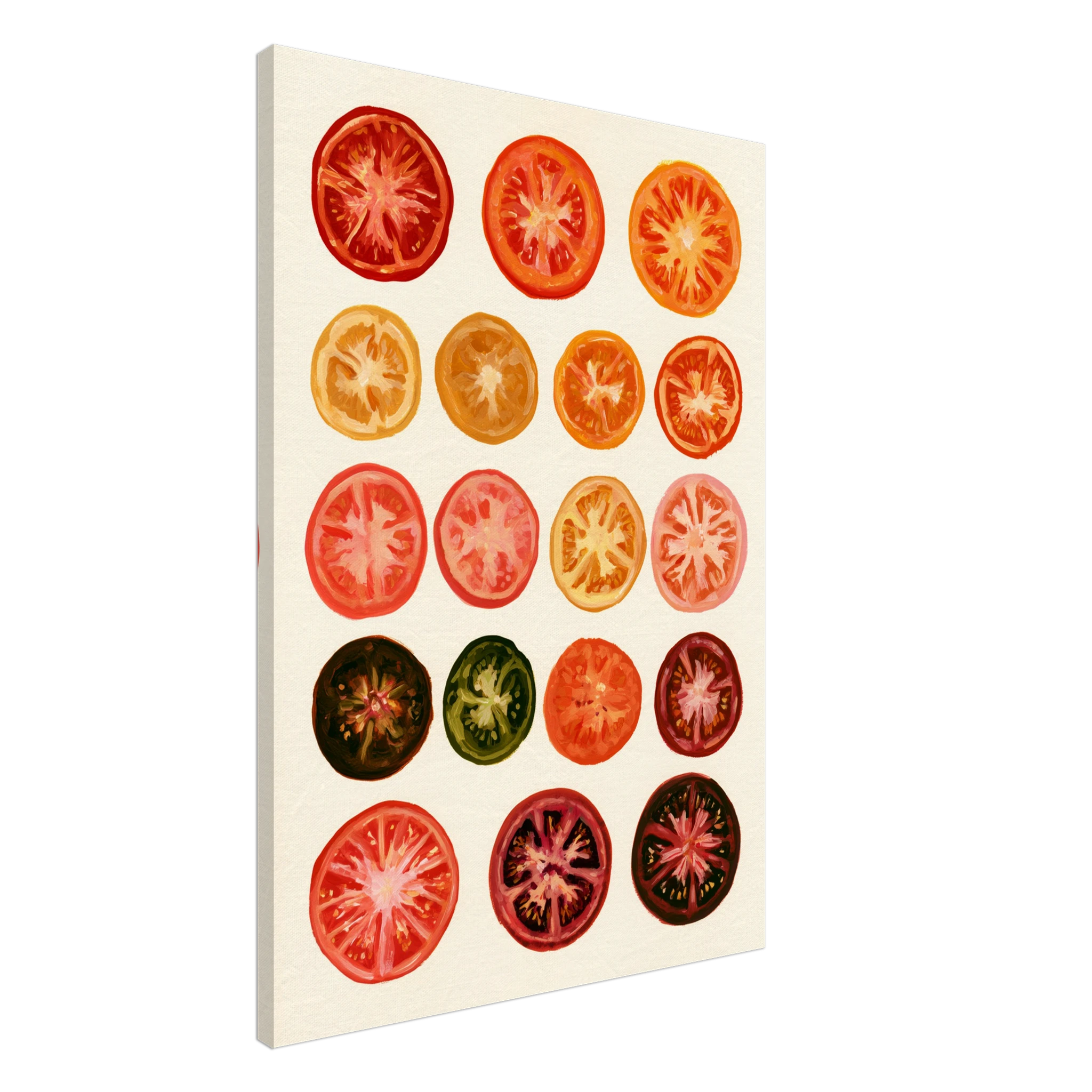 Heirloom Tomatoes — Botanical Study — Canvas Print | Atelier Marbella