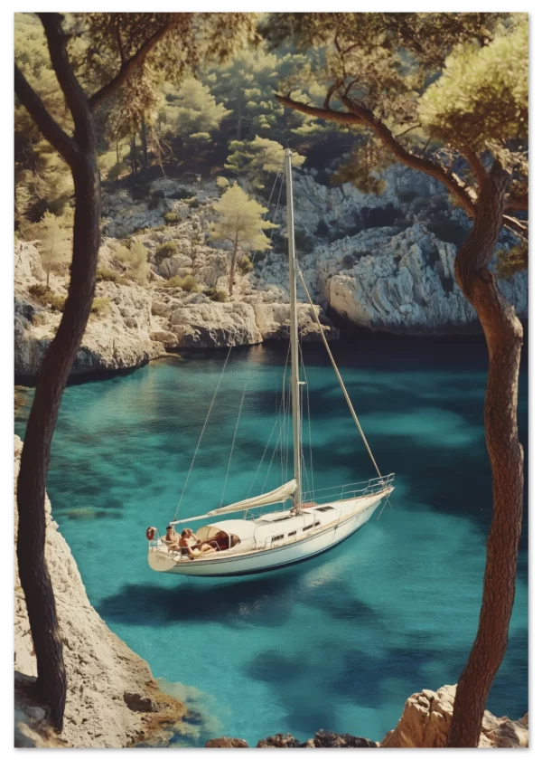 Calanque Anchorage  — Matte Art Print