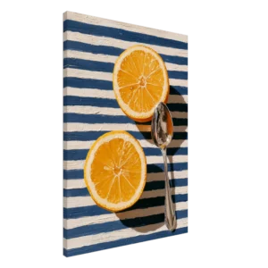 Lemons on Marin — Mediterranean Still Life — Canvas Print