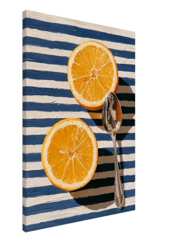 Lemons on Marin — Mediterranean Still Life — Canvas Print