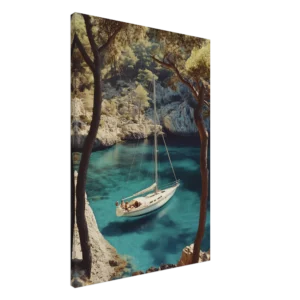Anclaje de Calanque — Impresión en lienzo