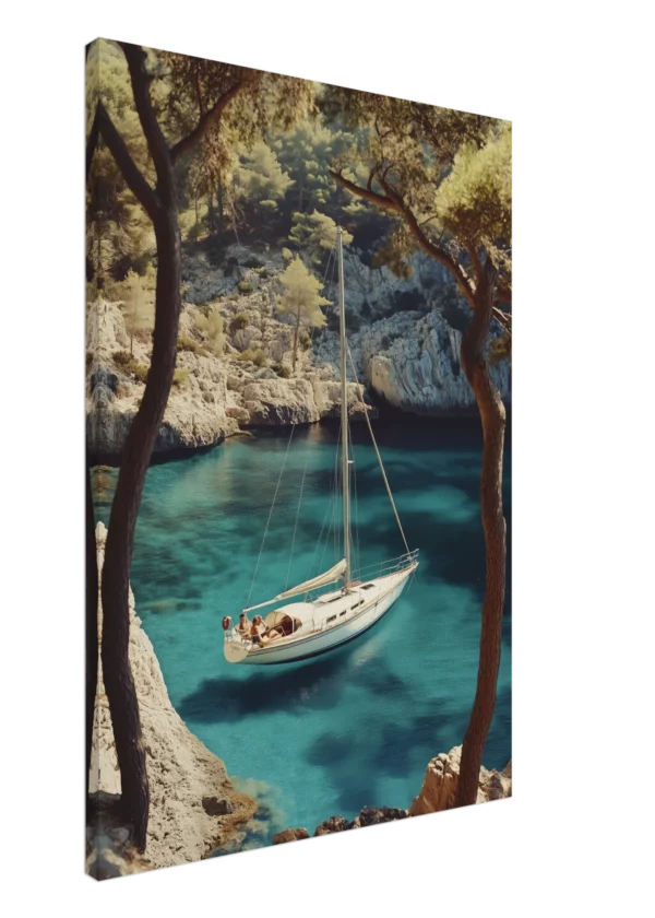 Calanque Anchorage — Canvas Print