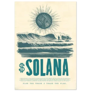 Crypto Art Solana Trading — Matte Art Print