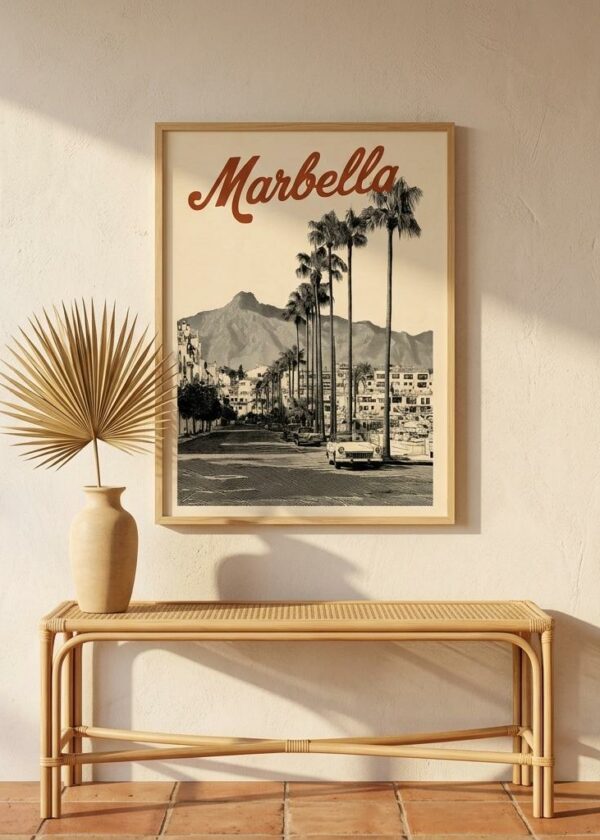 Marbella Boulevard — Framed Print