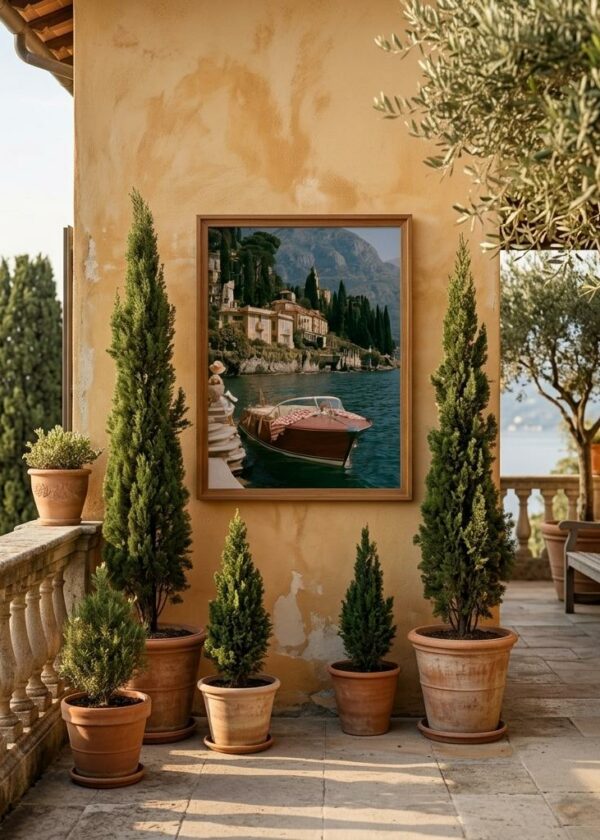 Riva Boat — Bellagio — Framed Print