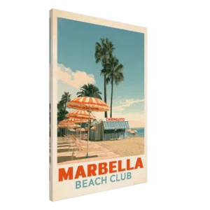 Marbella Beach Club — Canvas Print